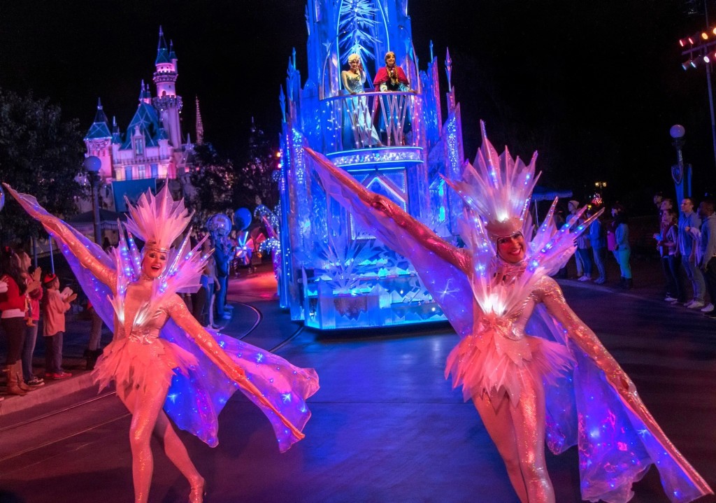 Frozen paint the night aniversario diamante de Disneyland