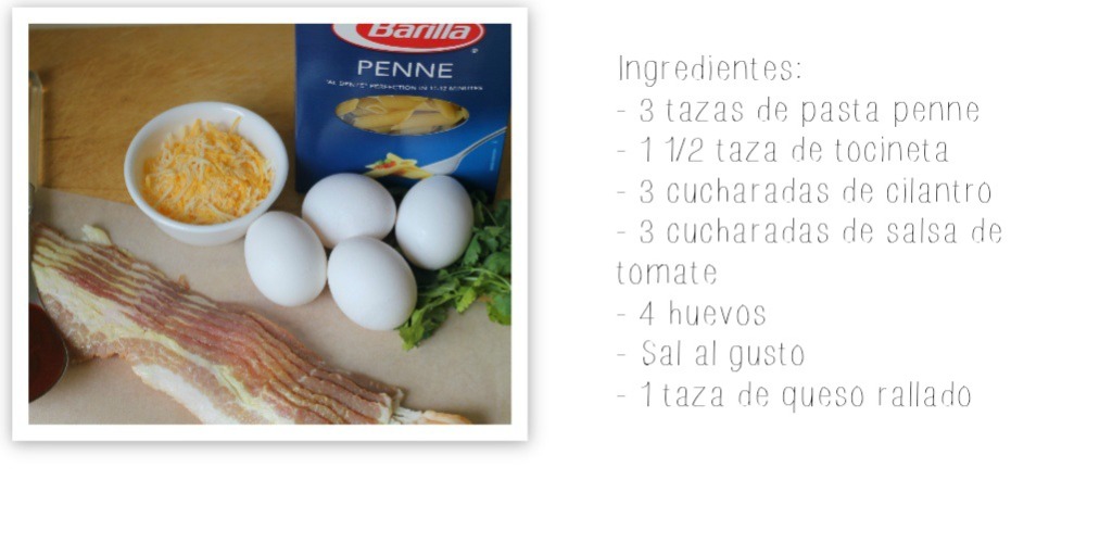 tortilla de pasta-ingredientes