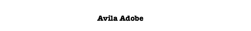 Avila Adobe