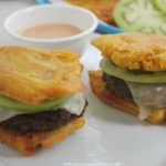 Patacón Burger (Green Plantain Burger)