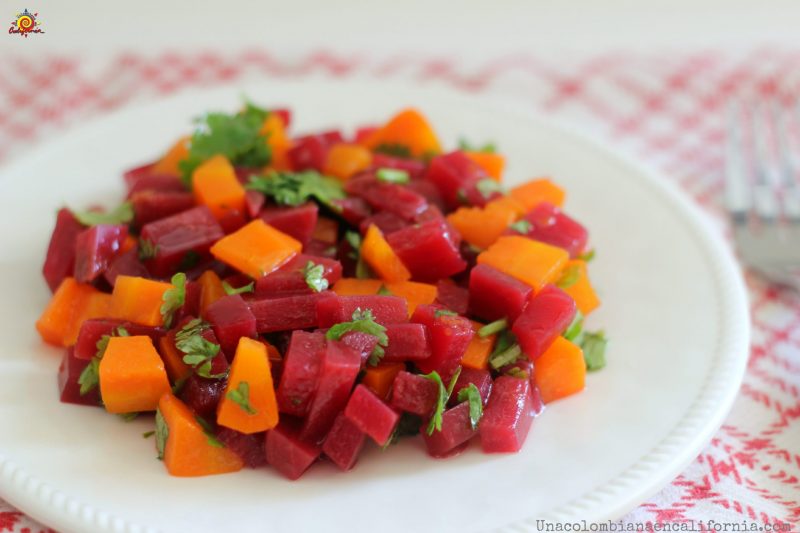 Colombian beet and carrot salad